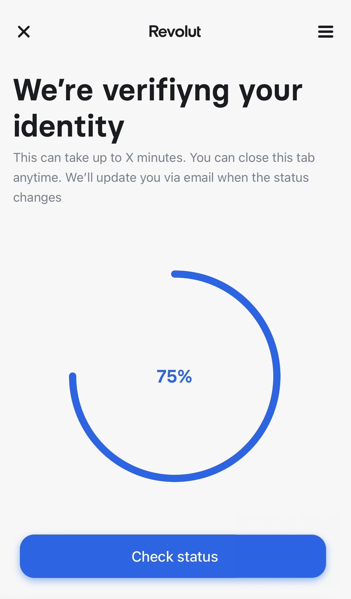 Identity verification