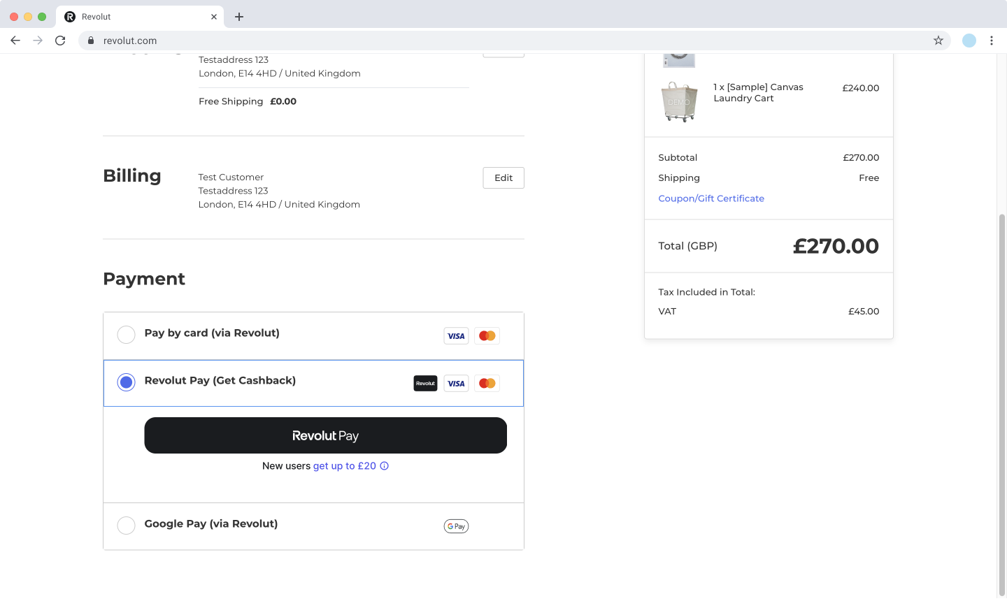 BigCommerce - Revolut Pay