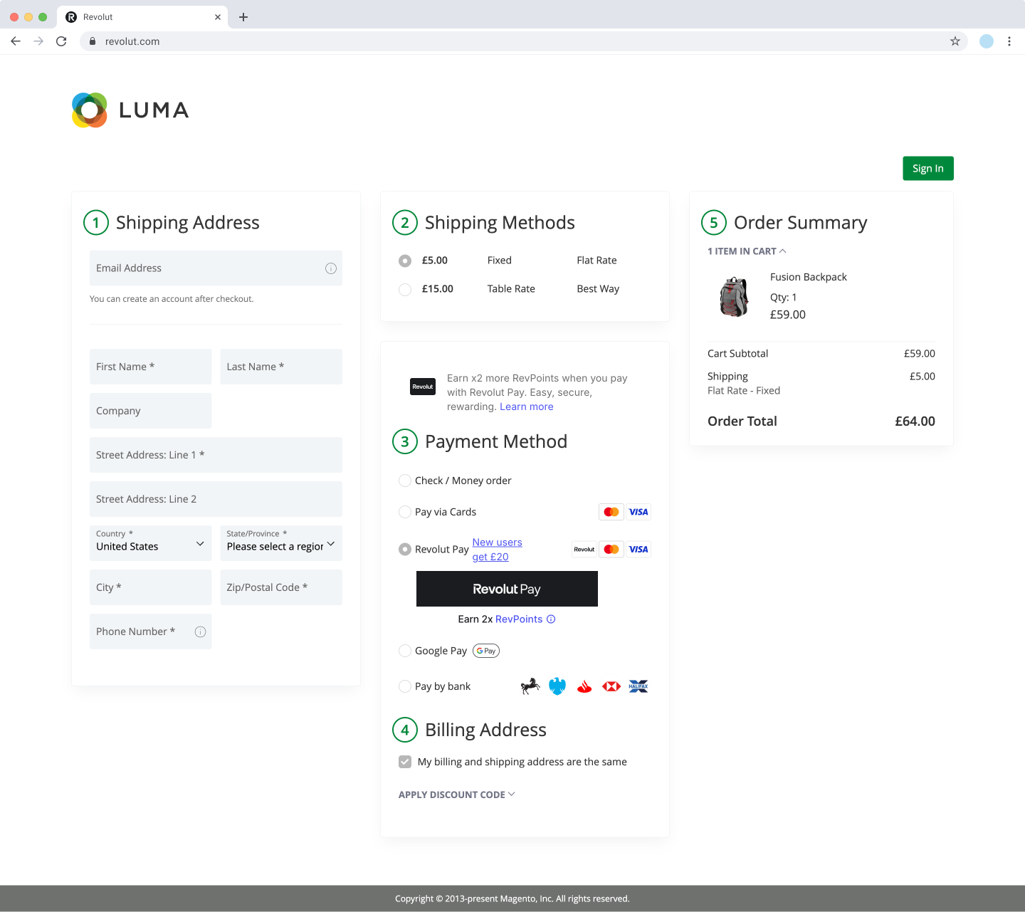 Adobe Commerce - Revolut Pay