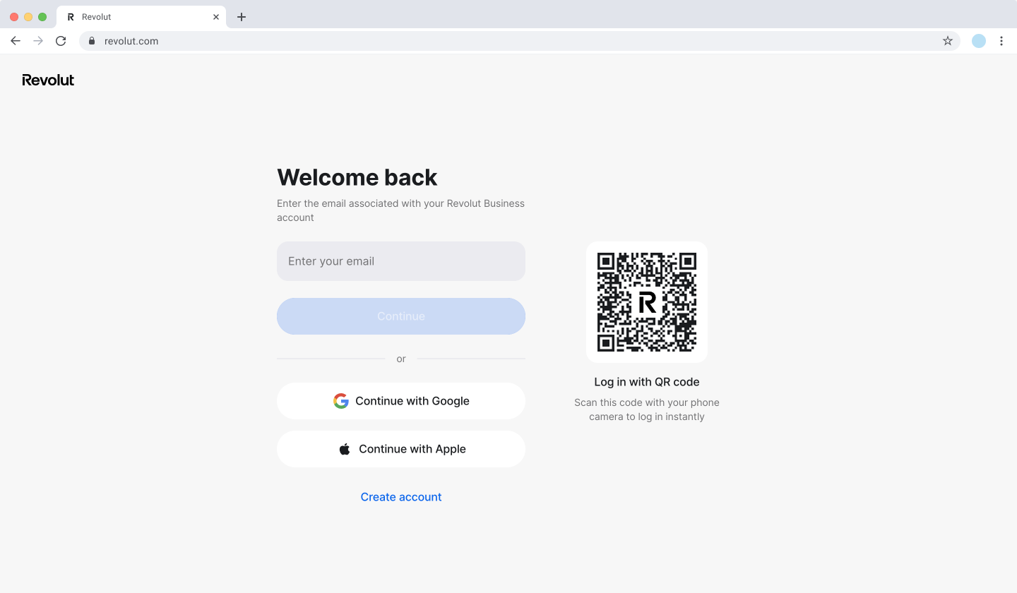 Revolut Business - Login