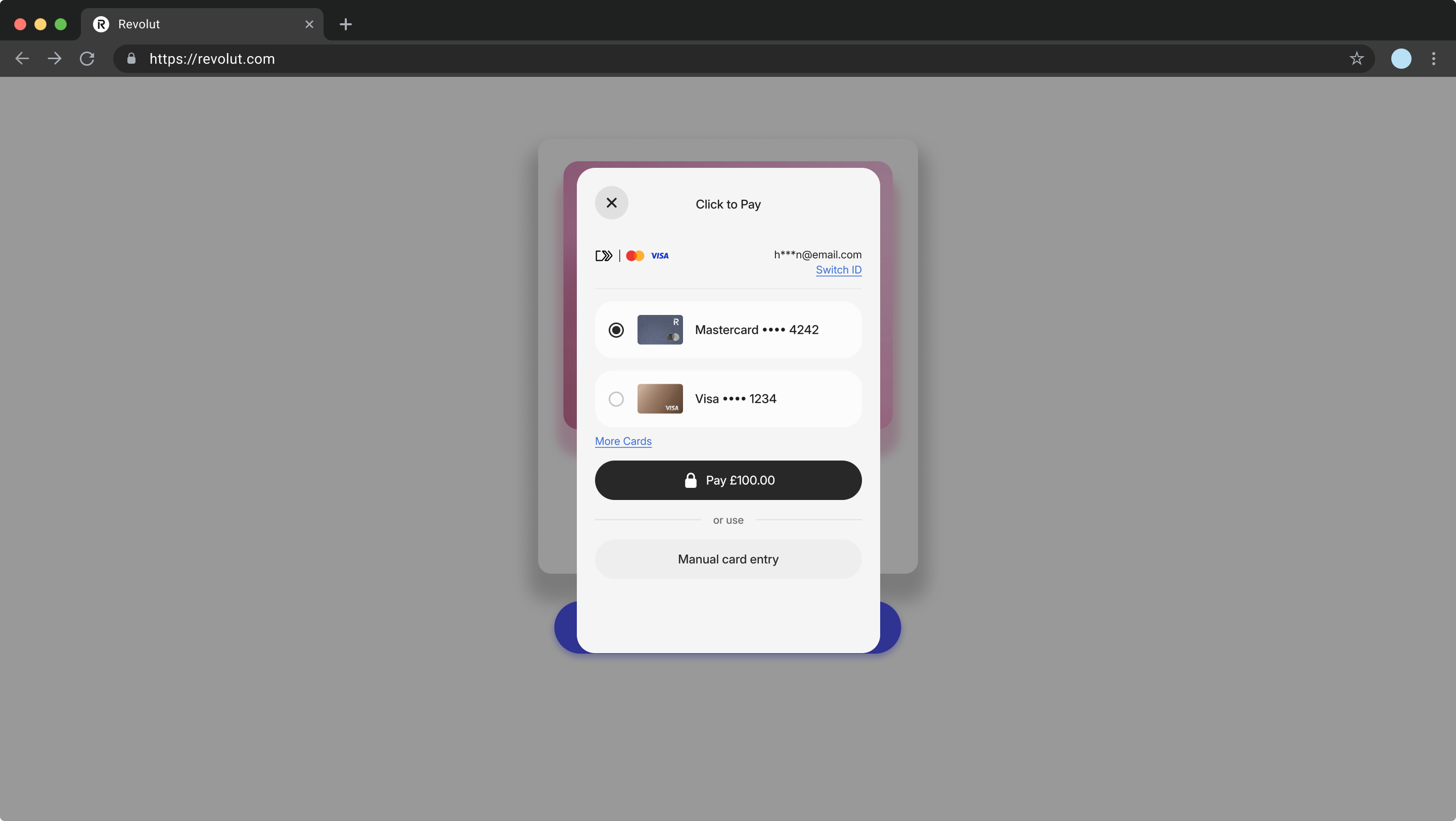 Click to Pay on Web